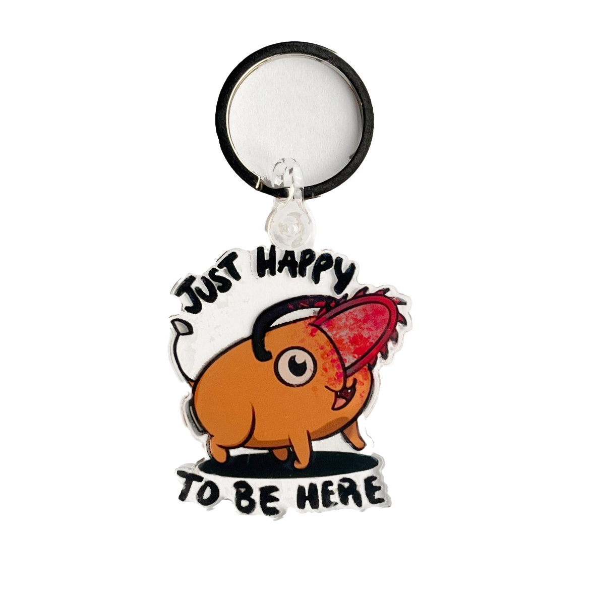 Chainsaw Man - Pochita - Just Happy to Be Here Acrylic Keychain