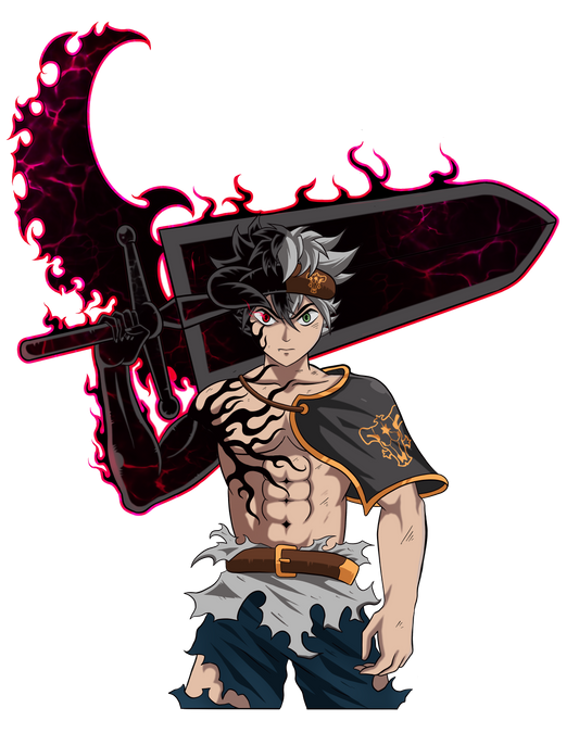 Black Clover - Asta - Spot Holographic Sticker