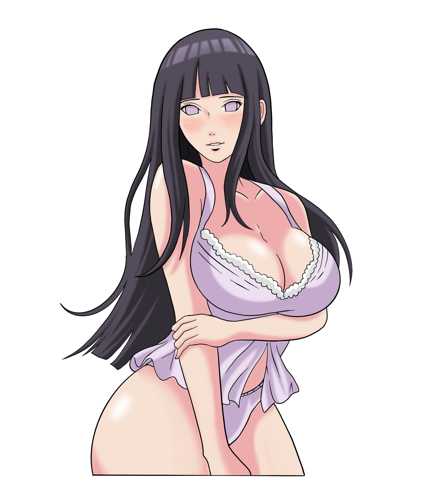 Hidden Night Time Waifu - Hinata Sticker LARGE